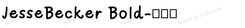 JesseBecker Bold字体转换